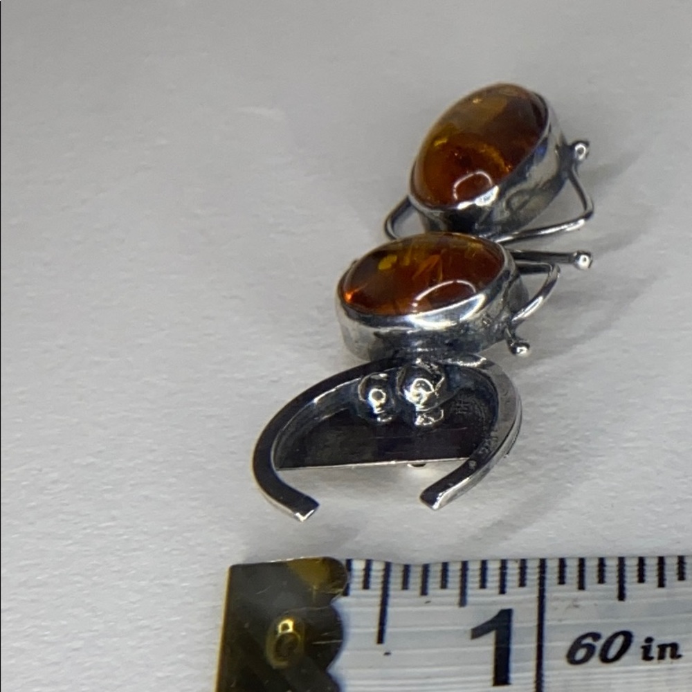 Amber spider 🕷 Brooch - Picture 7 of 7